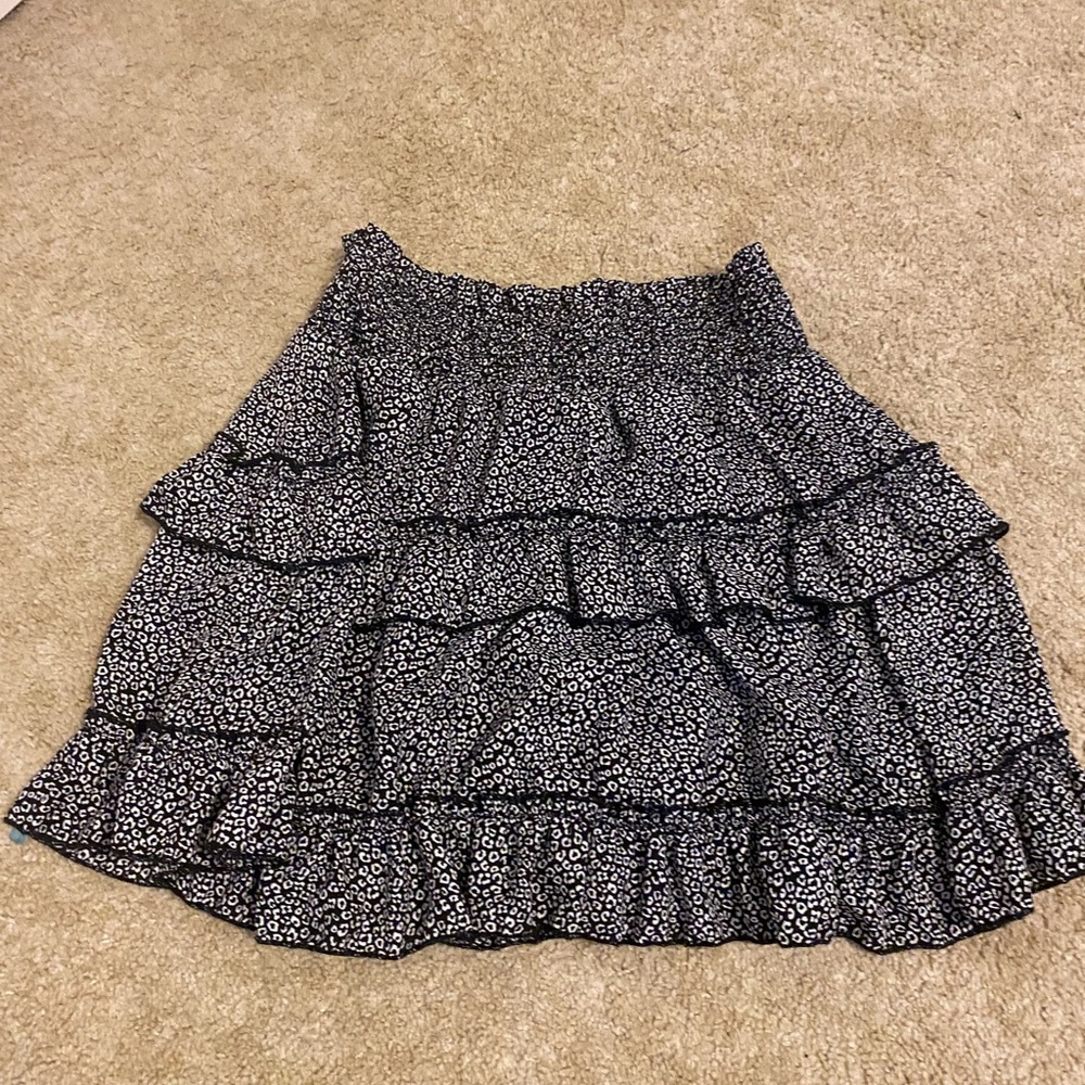 altar’d state layered cheetah print skirt